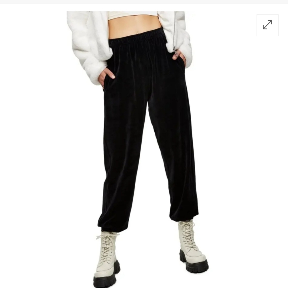 Topshop velvet jogger